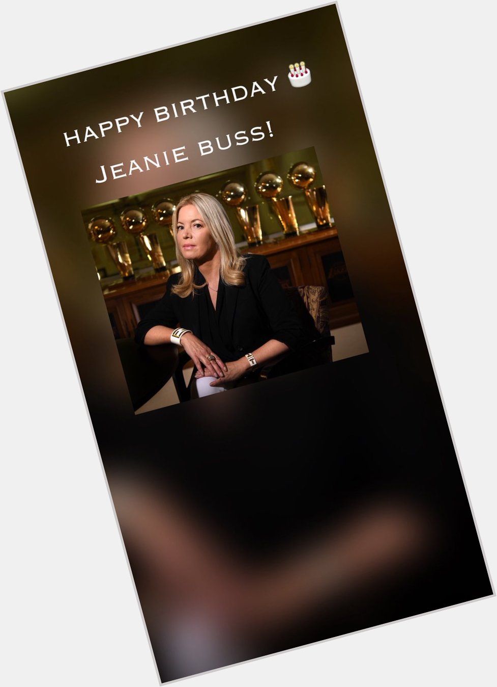  Happy birthday Jeanie Buss! 
