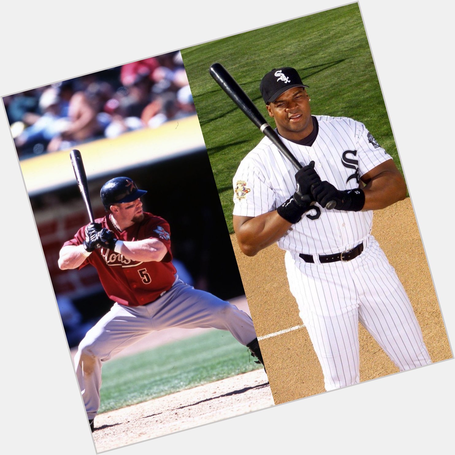 Happy Birthday to 2 of the best hitters of all time, Frank Thomas and Jeff Bagwell! 