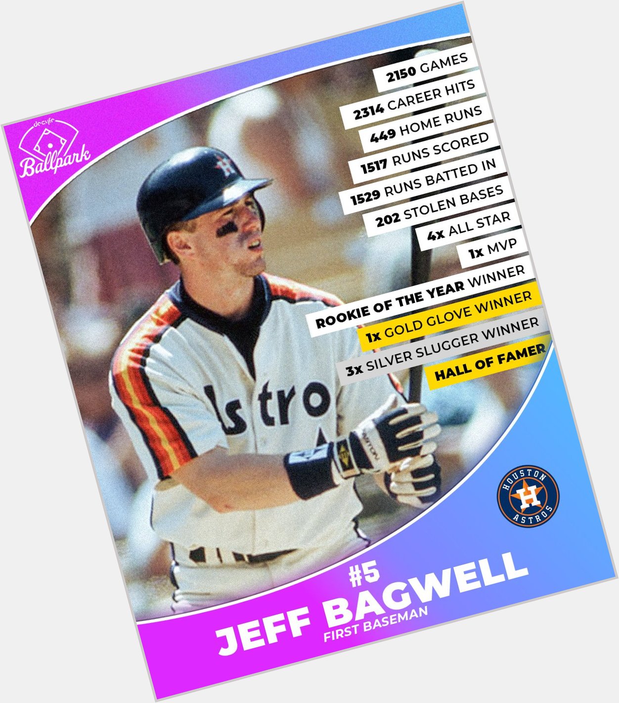 Wishing a very happy birthday to one of the  Killer B s, Jeff Bagwell!    