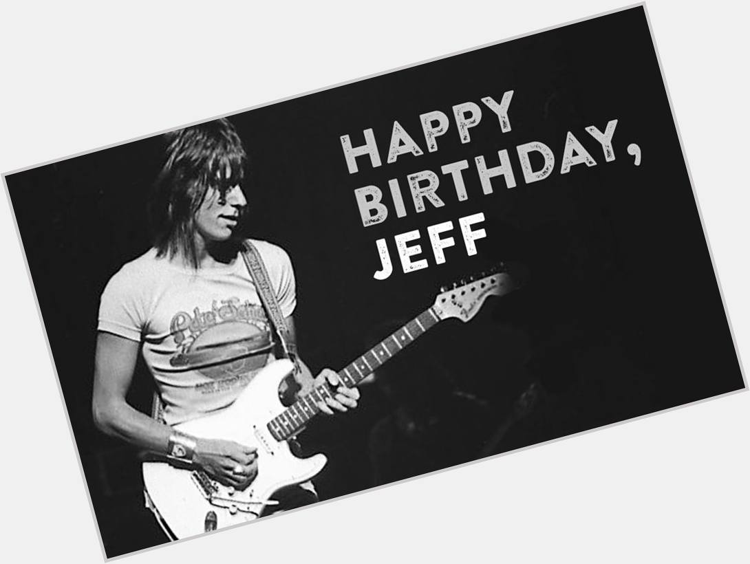 MT Happy birthday, Jeff Beck! From Yardbird to flying solo, what a career. 