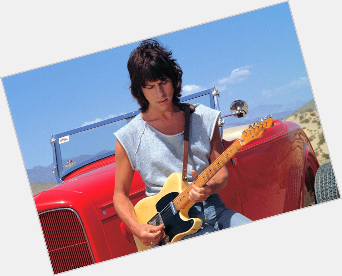 Big   to the guitar meister Jeff Beck - check out brush with the blues...  
