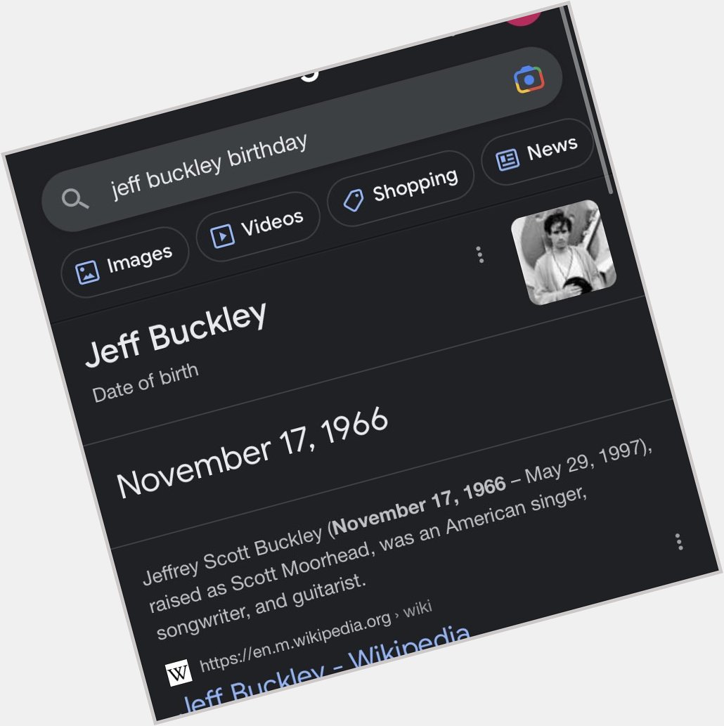 Before message dies i just wanna say happy birthday to the myth the legend, jeff buckley 