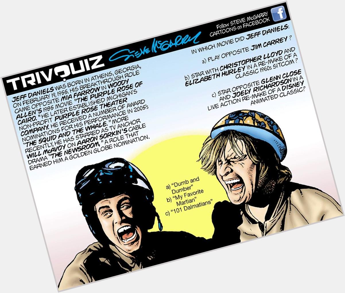 Happy birthday featured here in Trivquiz comic strip - see  more every day on  