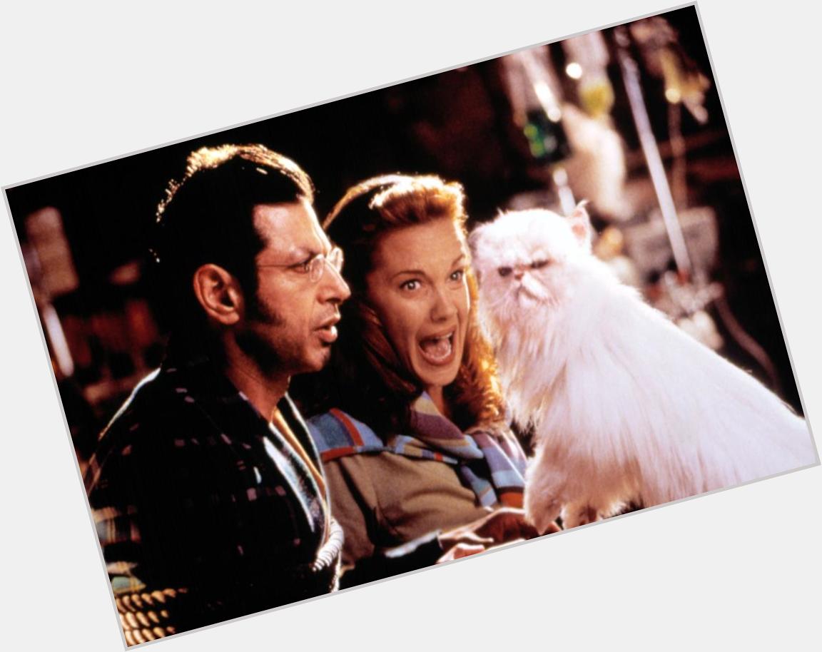 Happy 55th birthday to Elizabeth Perkins, actor and here with Jeff Goldblum 