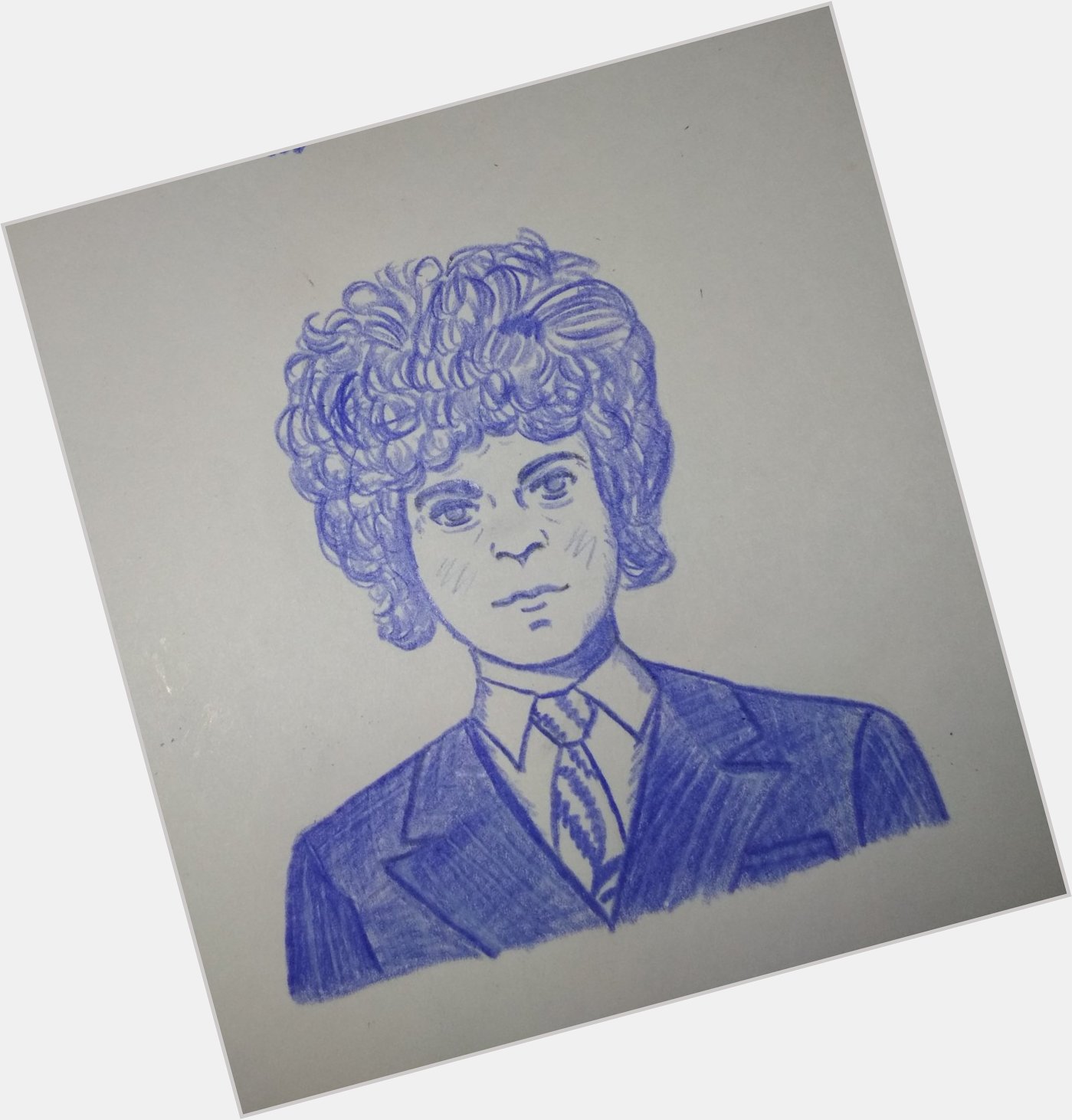 Happy Birthday to Jeff Lynne Here is my drawing of him in the 60s I made almost two years ago. 