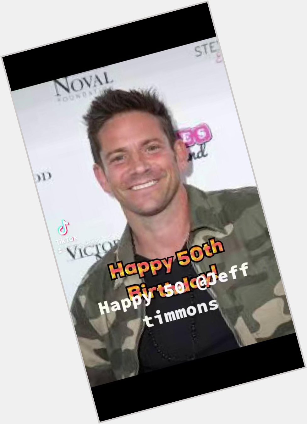 Happy birthday to Jeff timmons hope this new decade is great,  