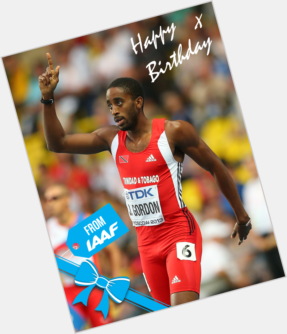  Happy birthday to world 400 m hurdles champion Jehue Gordon 