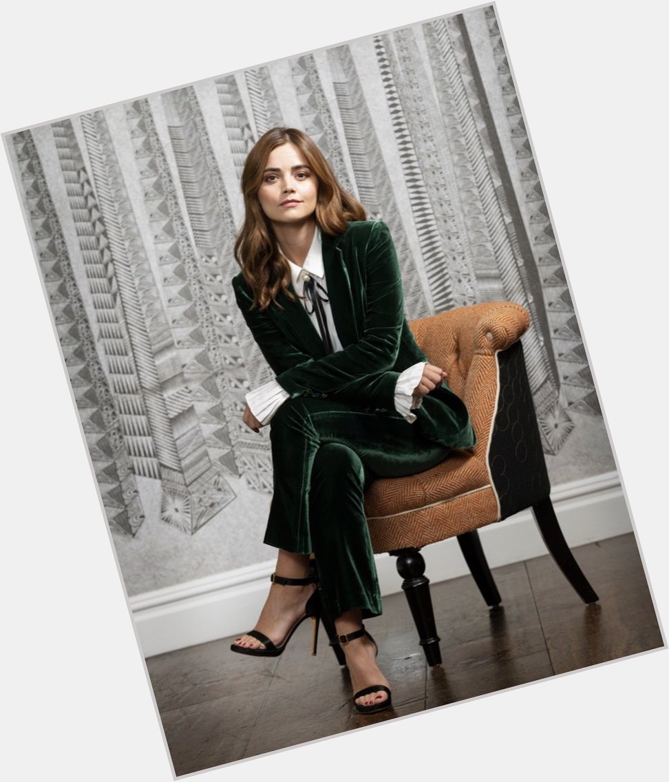 Happy Birthday Jenna Coleman. Imagine stroking her velvet suit while she is verbally abusing you 
