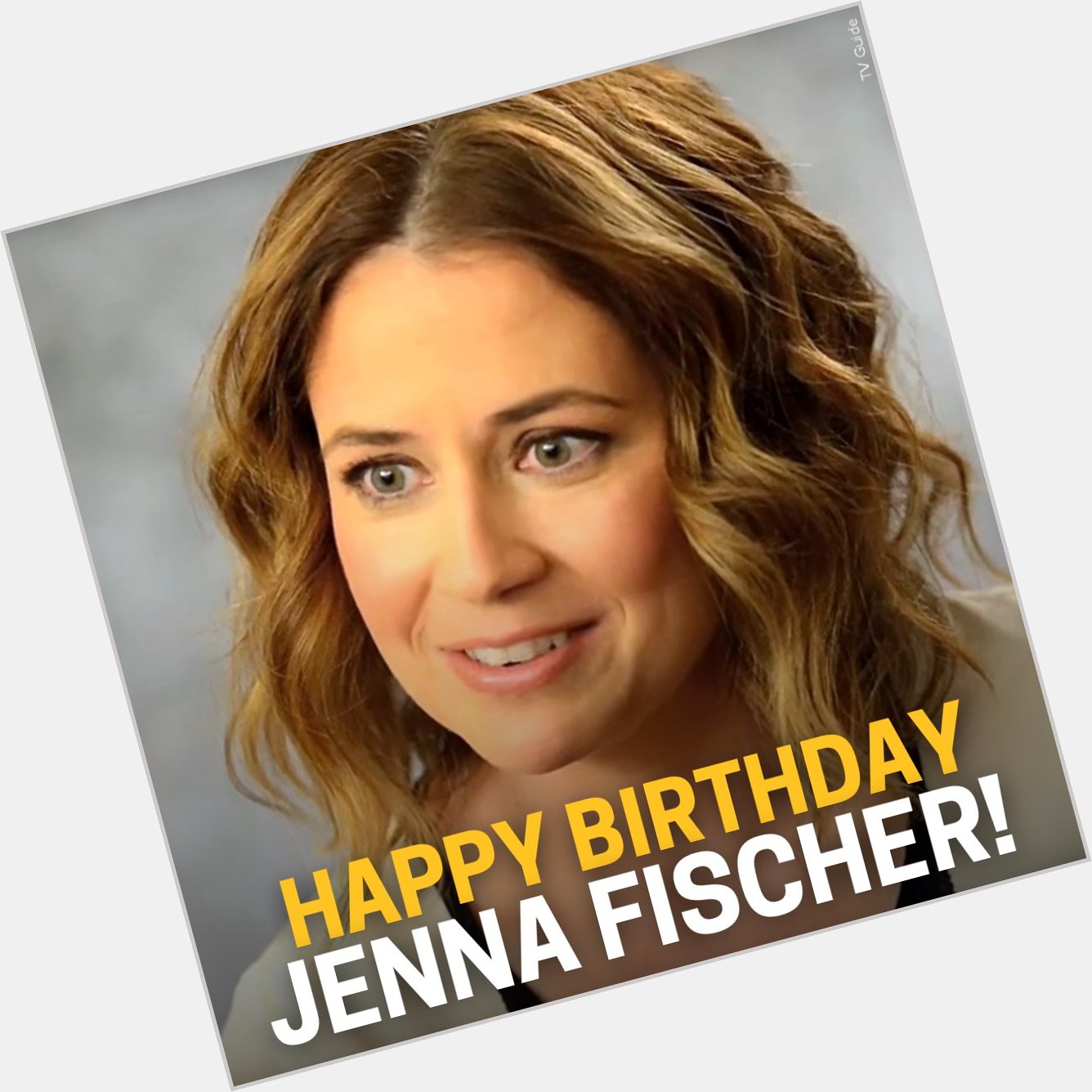 Happy 49th Birthday to Jenna Fischer, best known for playing \"Pam Beesly\" in the sitcom \"The Office.\"    