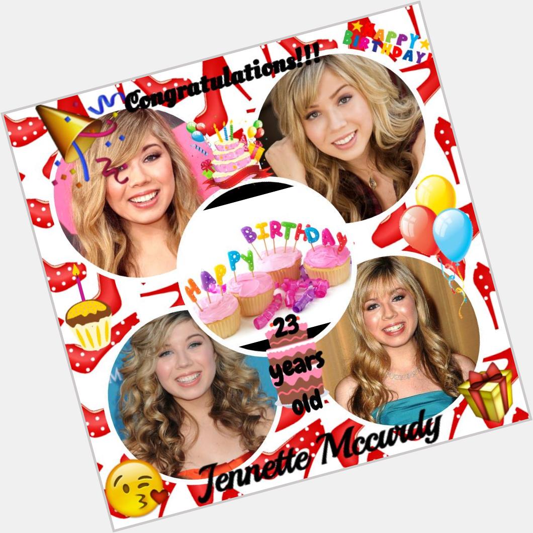 Happy Birthday!!! Jennette Mccurdy... Congratulations!!!... enjoy this day in your birthday :) ;) 