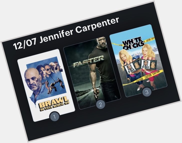 Hoy cumple años la actriz Jennifer Carpenter (42). Happy Birthday ! Aquí mi miniRanking: 