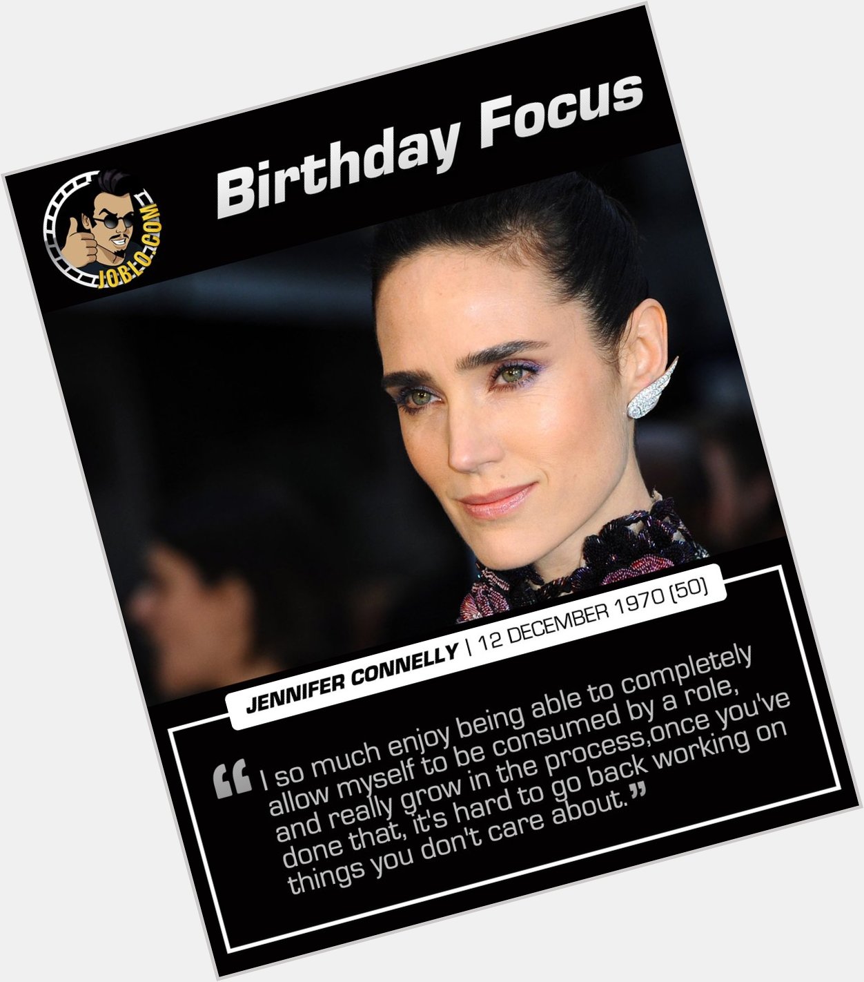 Wishing a very happy 50th birthday to Jennifer Connelly! 