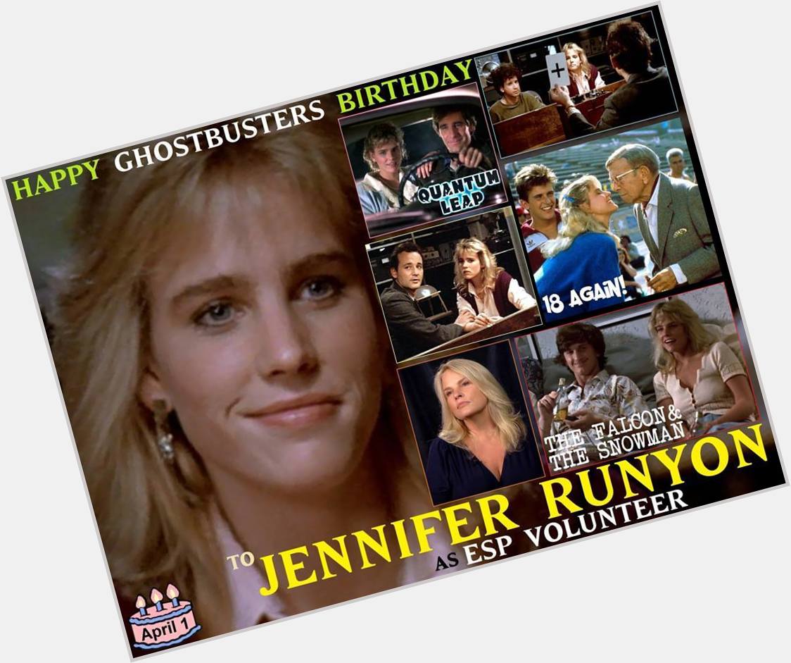 Happy birthday Jennifer Runyon, born April 1, 1960.  