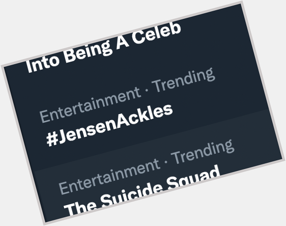 Ok, what else is new Happy Birthday, Jensen Ackles! Happy Birthday, Jensen! 
I  you  