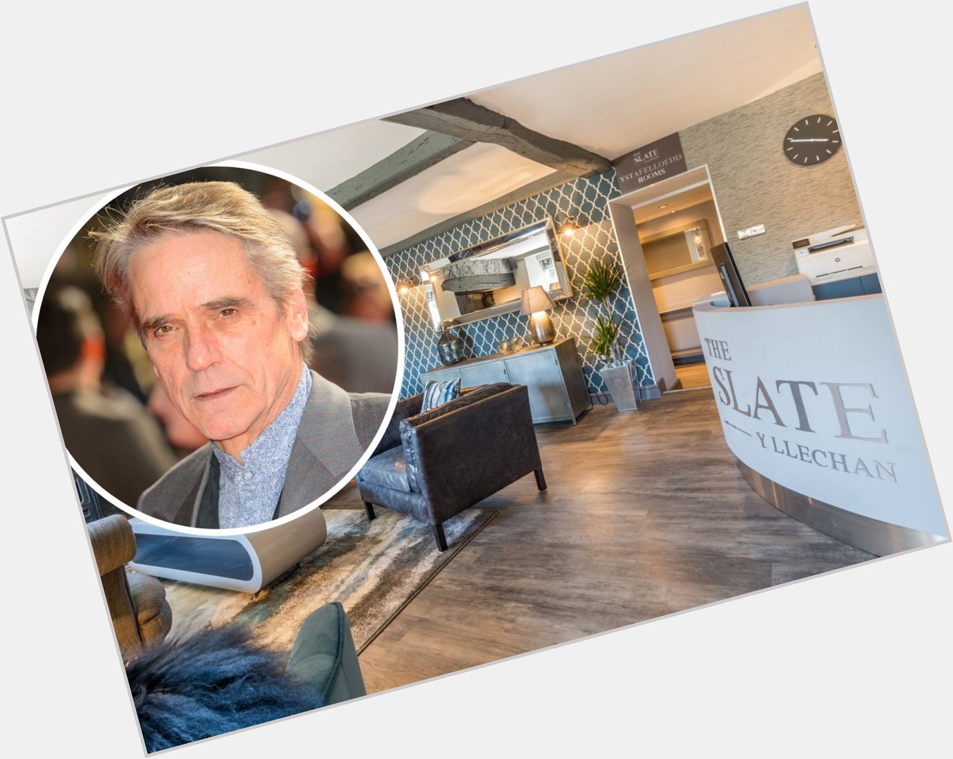 Jeremy Irons celebrated his birthday in a Welsh restaurant Happy birthday Jeremy! 

 