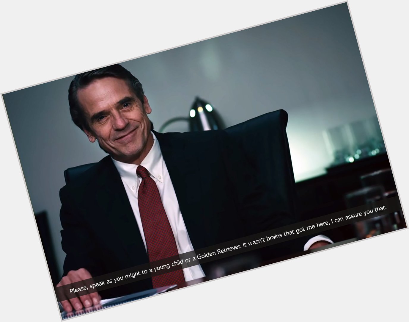 Happy 71st Birthday to Jeremy Irons! 

Boardroom scene from the excellent \Margin Call\ {2011} 