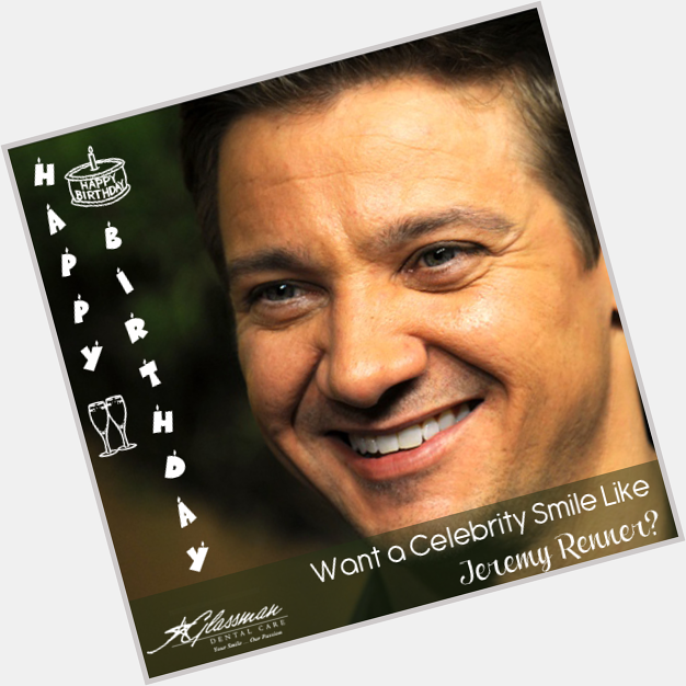 Happy Birthday Jeremy Renner!!
Get Your Celebrity Smile like from  