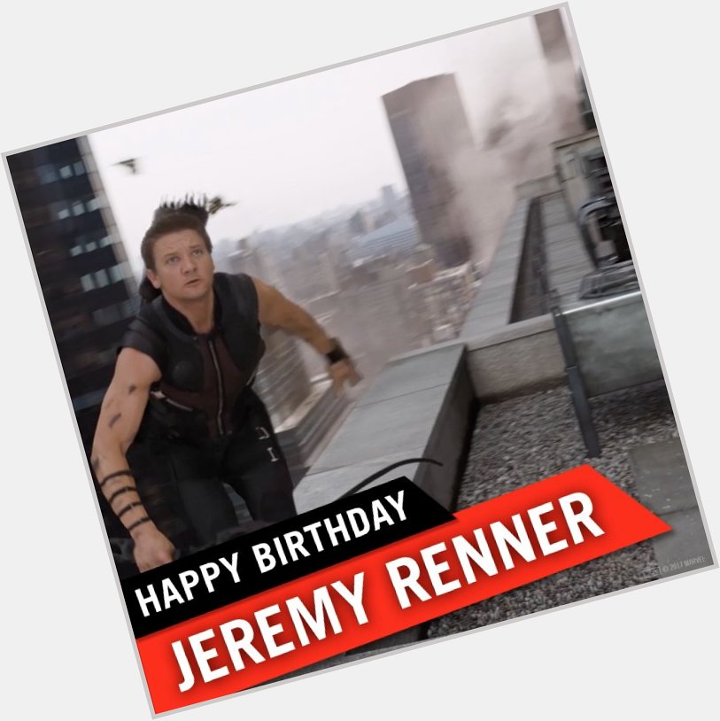 Happy Birthday to Hawkeye himself, Jeremy Renner! Leave your birthday wishes below 