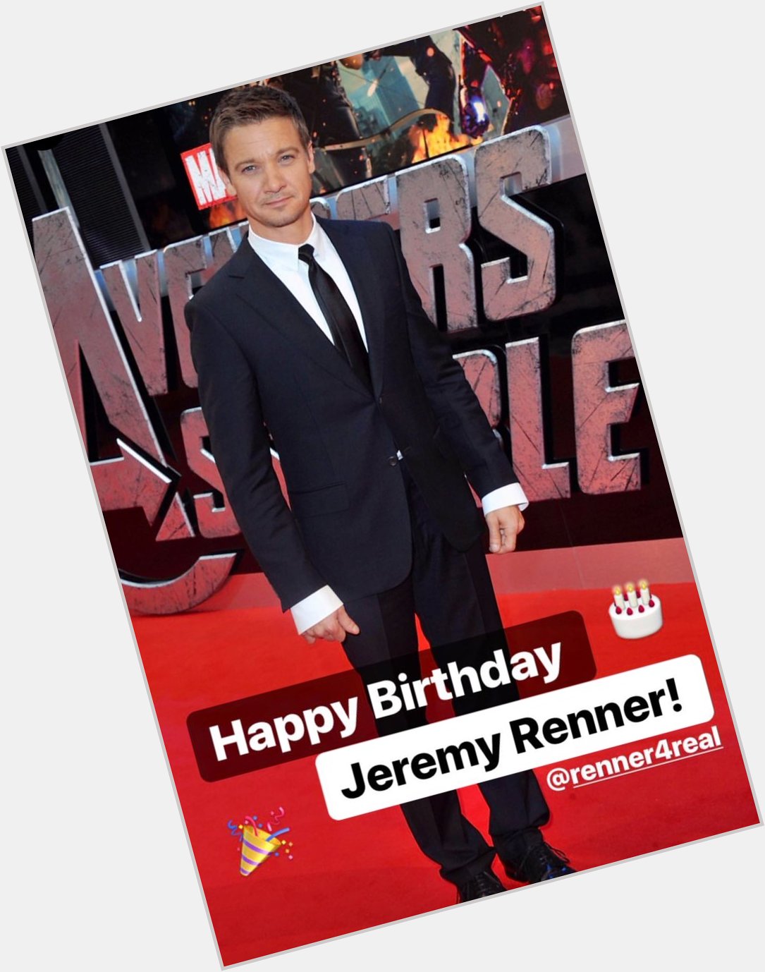 Happy birthday Jeremy Renner!!! Hope you are having the best day! 