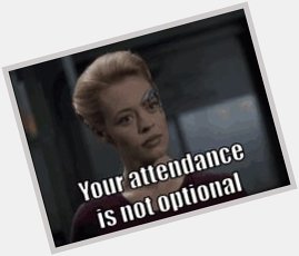  And happy birthday Jeri Ryan Resistance is futile during the birthday party    