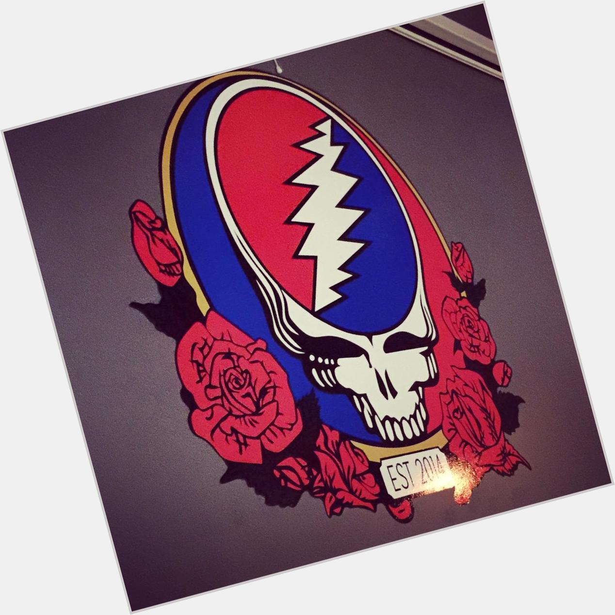 Waited a month to unveil this to the world...a \"Steal Your Face\" made just for my bar. Happy Birthday Jerry Garcia  