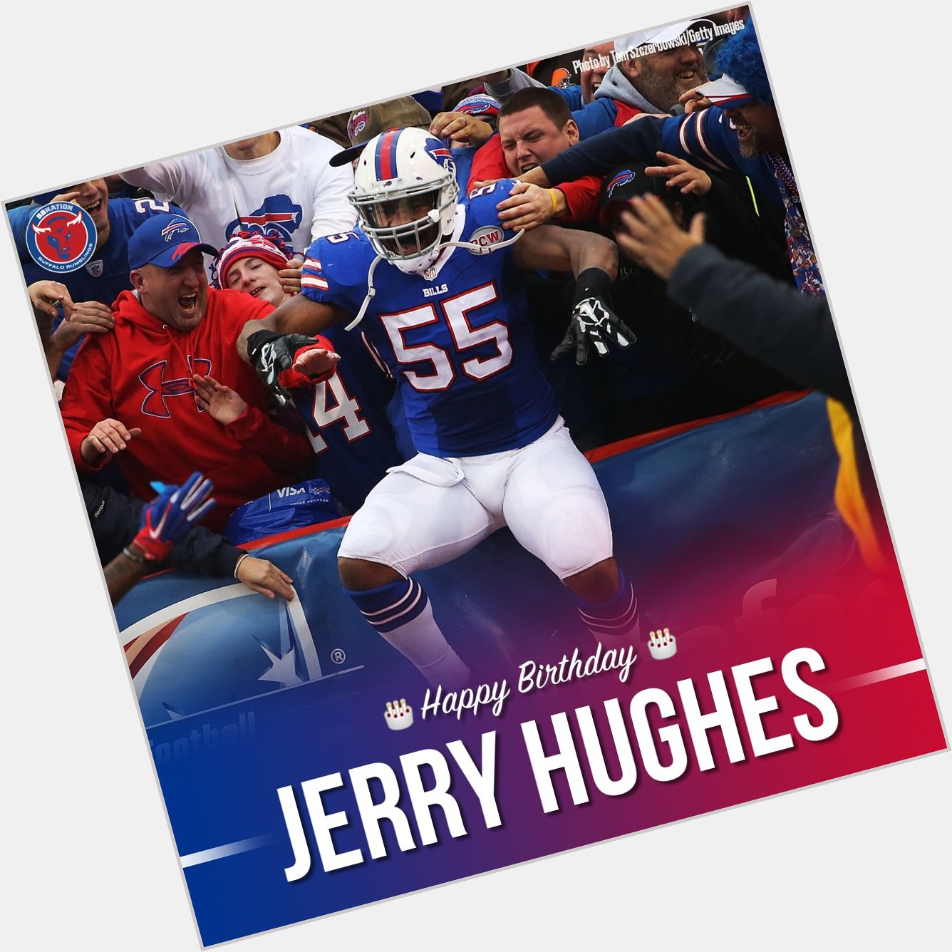 Happy birthday, Jerry Hughes! Hope you\re celebrating with a lot of friends, just like you were able to here. 