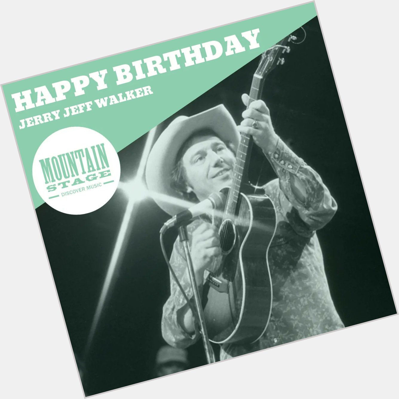 Happy birthday to the late Jerry Jeff Walker. 