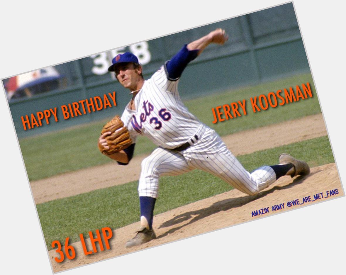 Happy Birthday to 1969 World Series Champion Jerry Koosman! 