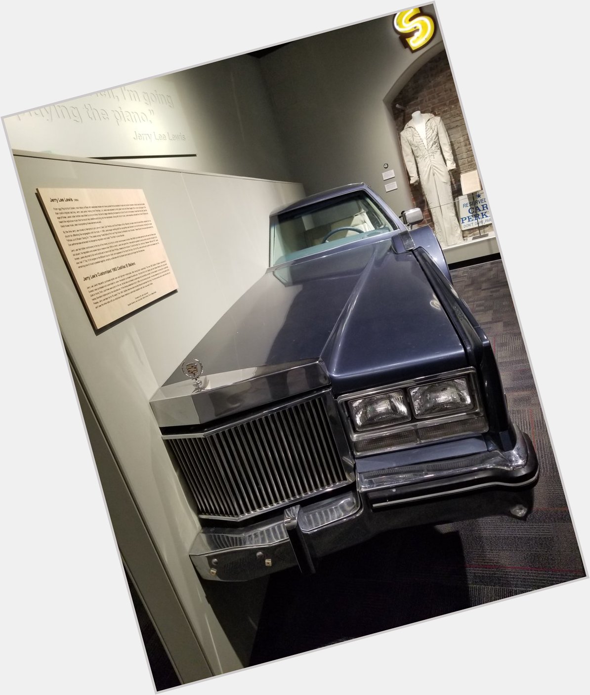 Happy Birthday to Jerry Lee Lewis.  Phone of his (1/2 of) his car from the Memphis Music Hall of Fame. 