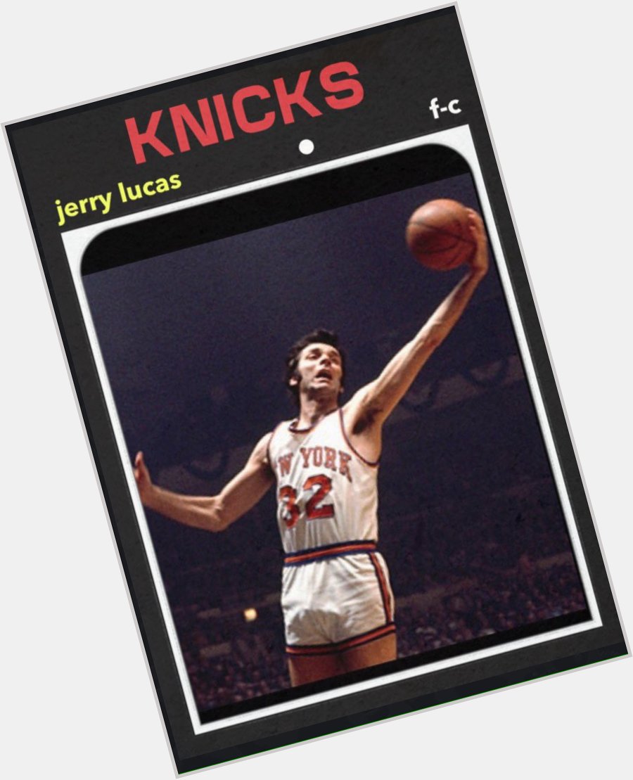 Happy 77th birthday to HOFer Jerry Lucas. The Royals had him & Oscar, but couldn\t even sniff the NBA Finals. 