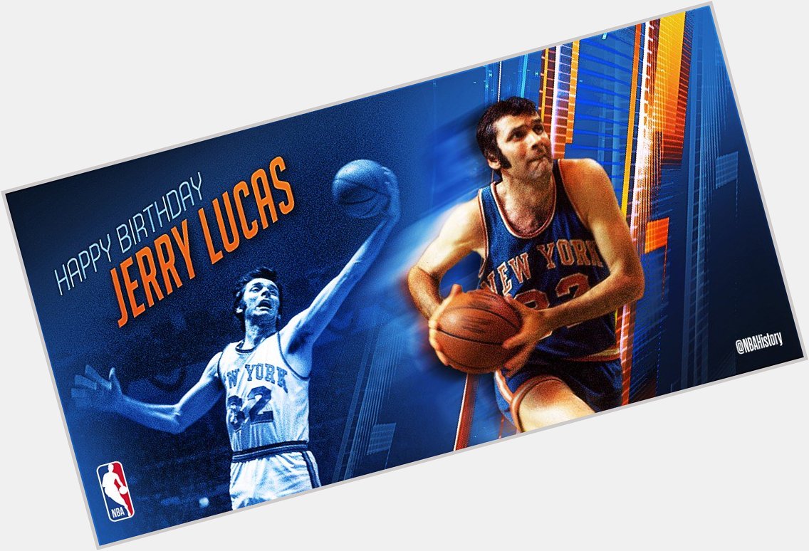 Happy 78th Birthday to 7x All-Star and Hall of Famer, Jerry Lucas! 