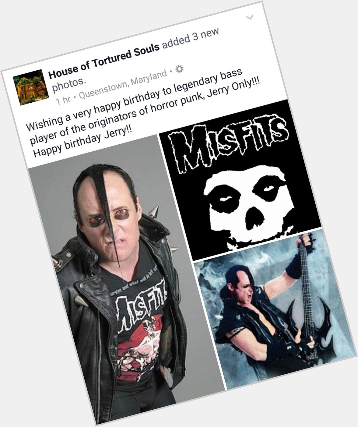 A VERY HAPPY BIRTHDAY TO ONE THE ORIGINATORS OF HORROR PUNK, JERRY ONLY!!!! 