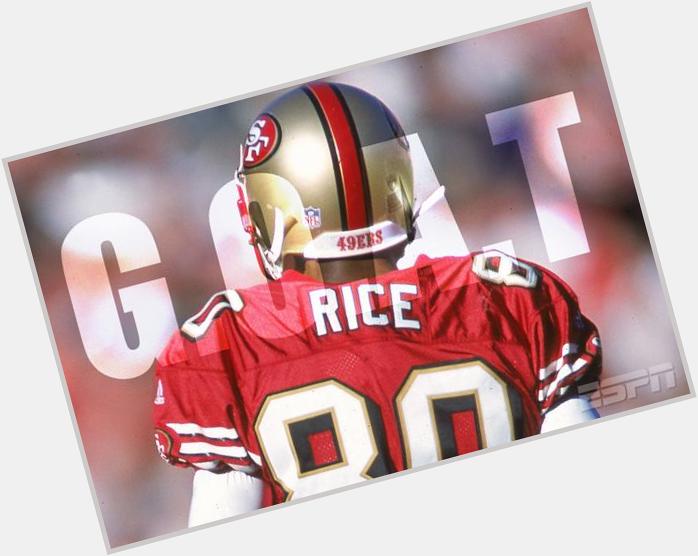 *cooks to Lil Bs song "Jerry Rice"* Happy 52nd birthday to the G.O.A.T -- 