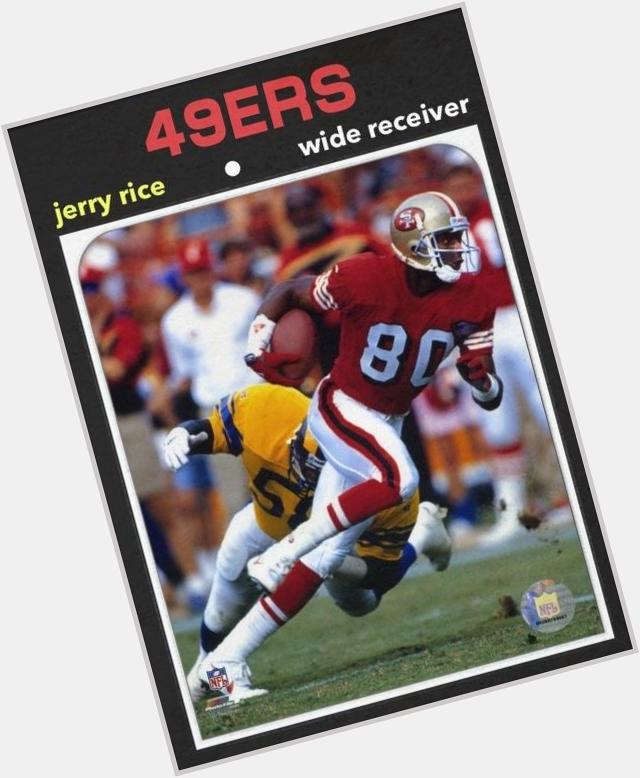 Happy 52nd birthday to Jerry Rice, one of the most nimble & graceful men to play football. 