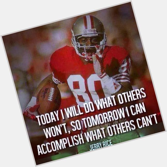 On Behalf of  we would like to wish the G.O.A.T. Jerry Rice A Very belated Happy Birthday!!!! 