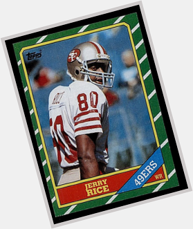 Happy Birthday to Jerry Rice! Check out his classic Topps rookie card here:  