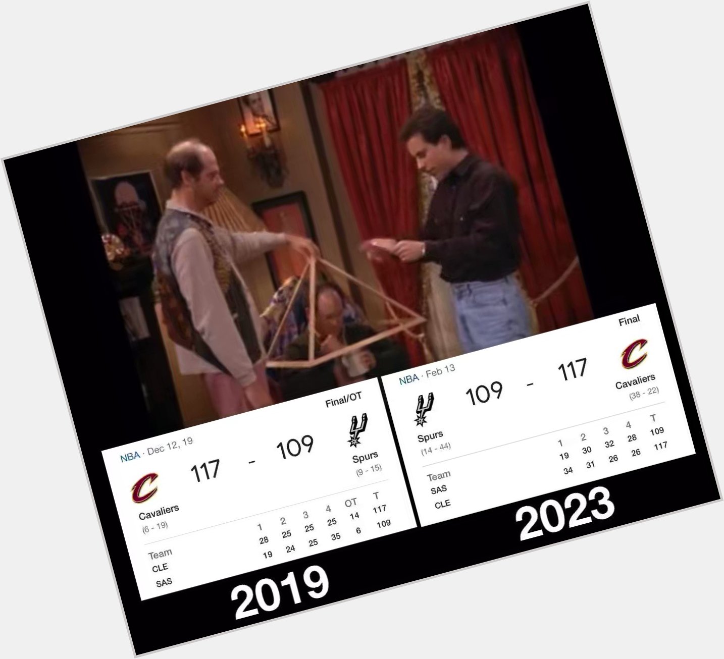 Happy 69th Birthday Jerry Seinfeld 

Who in 1991 correctly predicted the Cavs/ Spurs score this year.. AGAIN 