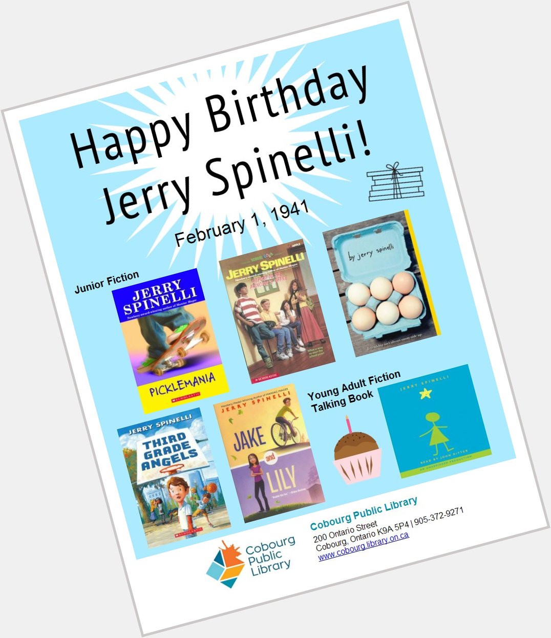 Happy Birthday to Jerry Spinelli  