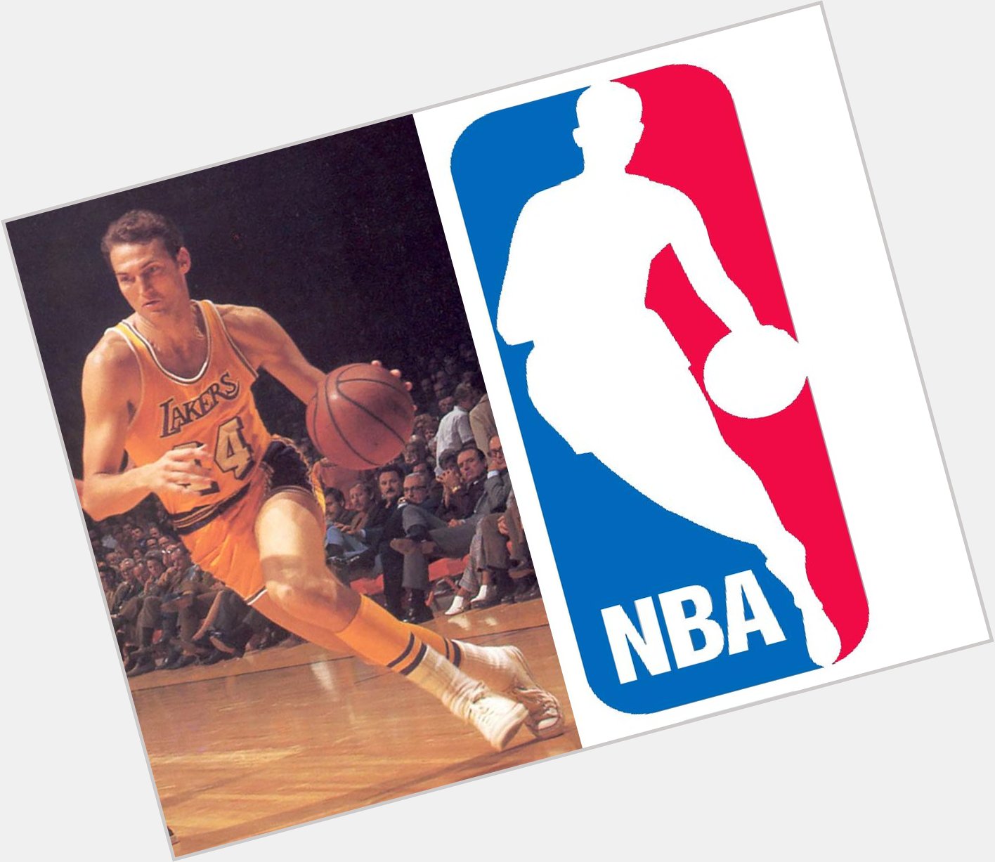 Happy Birthday Jerry West!!! The man who\s silhouette appears on the NBA logo turns 81 today.  