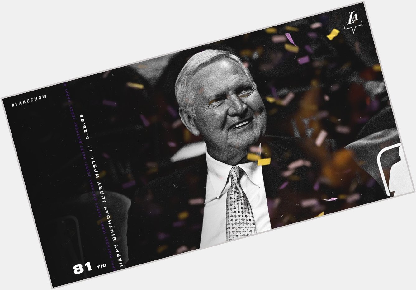 Mr. Clutch. The Logo. 

Happy birthday to the great Jerry West! 