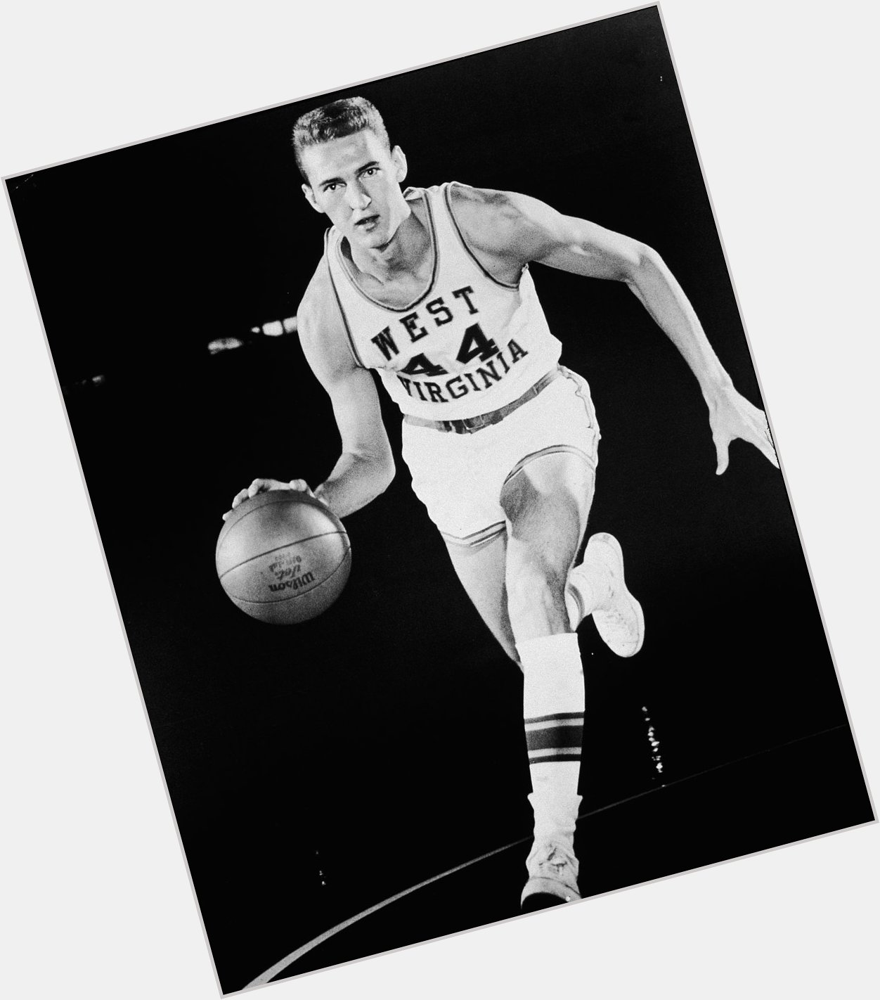 Happy birthday to the Logo. Here\s Jerry West during his college years. 