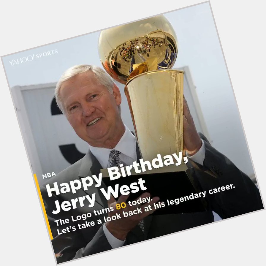 Happy 80th birthday, Jerry West! 