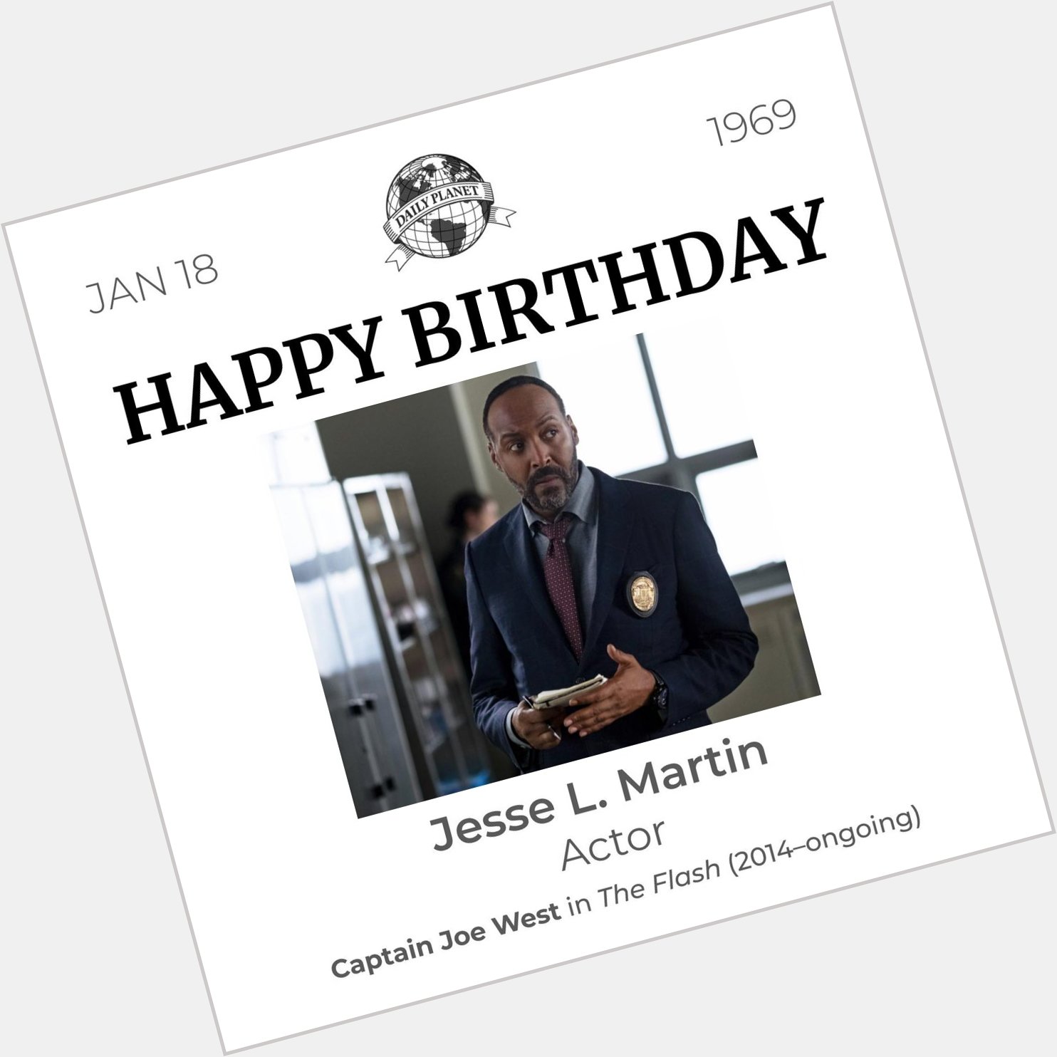 Happy birthday to the father of family, Jesse L. Martin! 