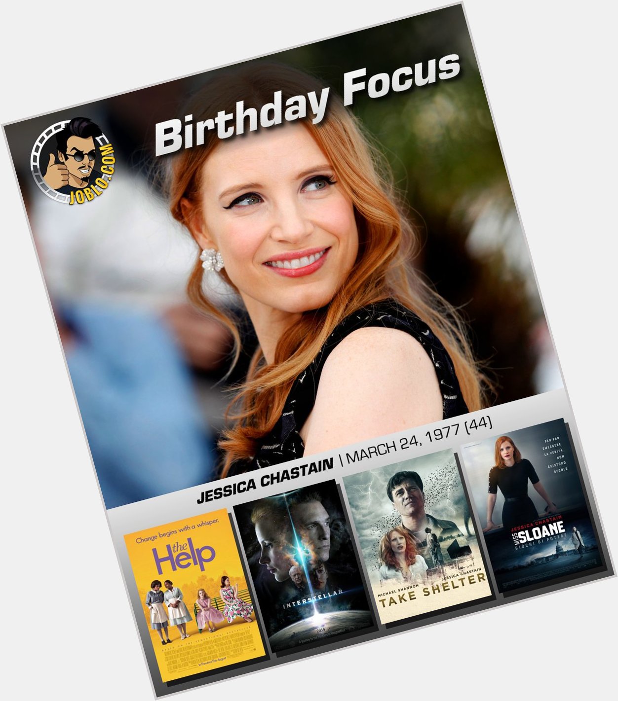 Wishing Jessica Chastain a very happy 44th birthday!

What is your favorite film role of hers? 