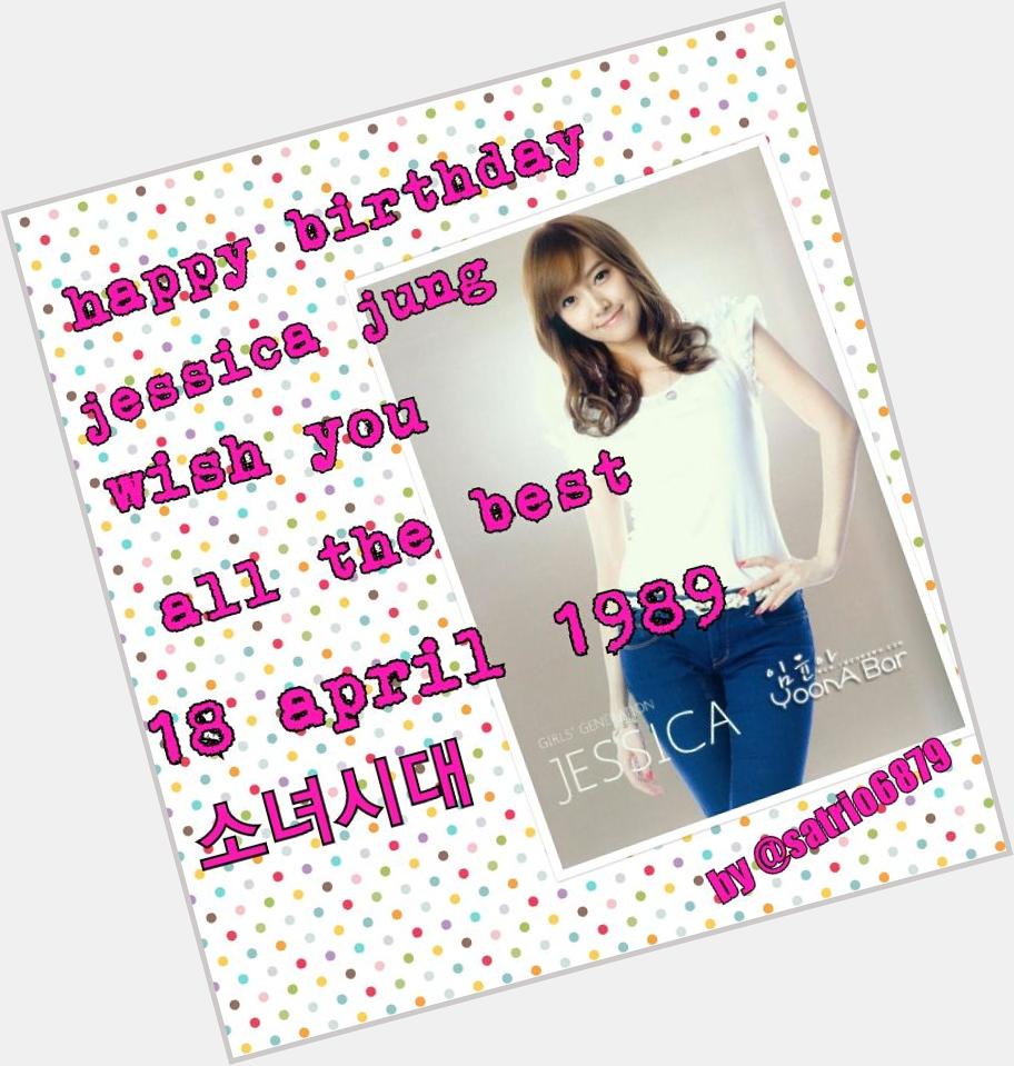 Happy birthday jessica jung wish you all  :-*   