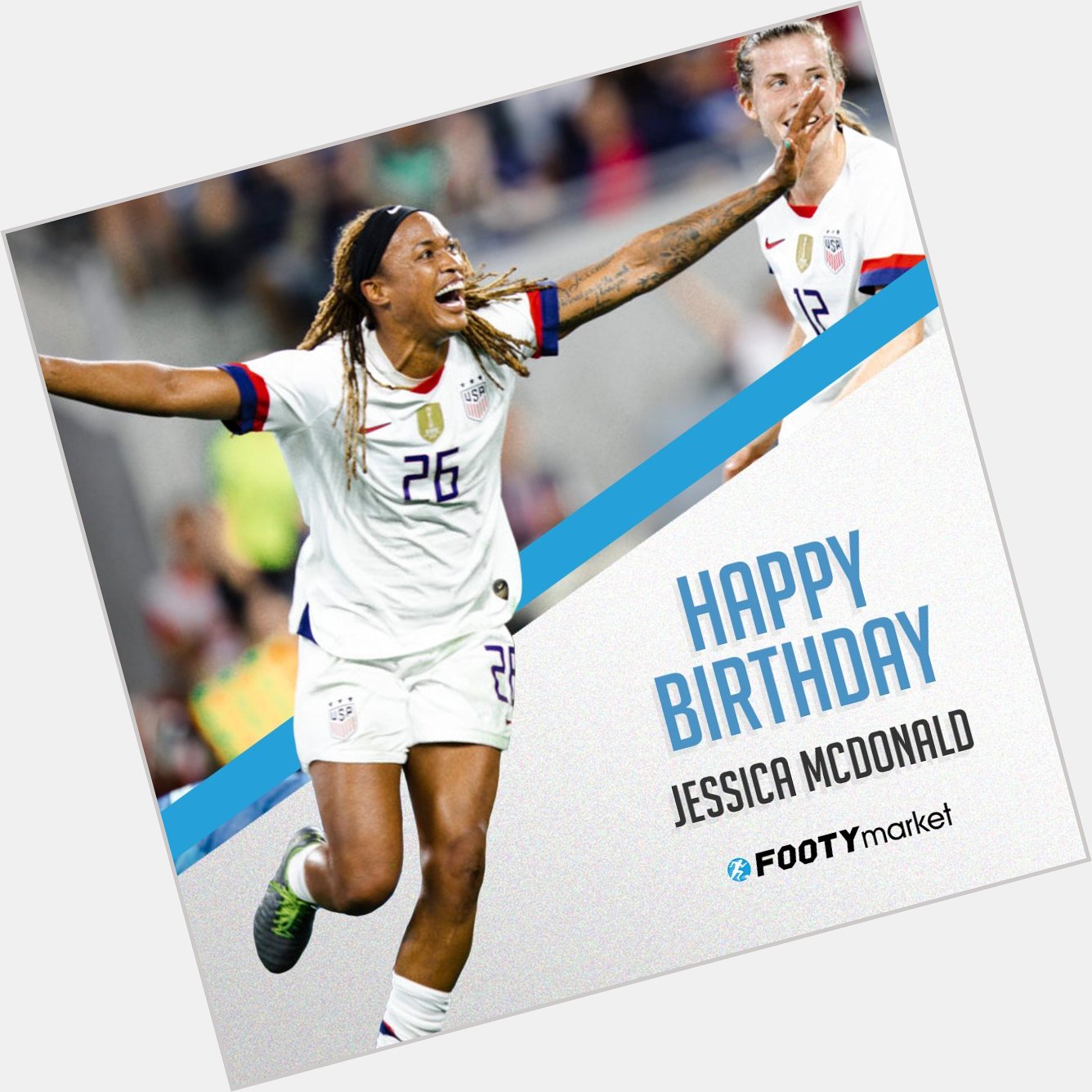 Jessica McDonald is a powerful forward with a proven track record. Happy birthday! Visit us:  