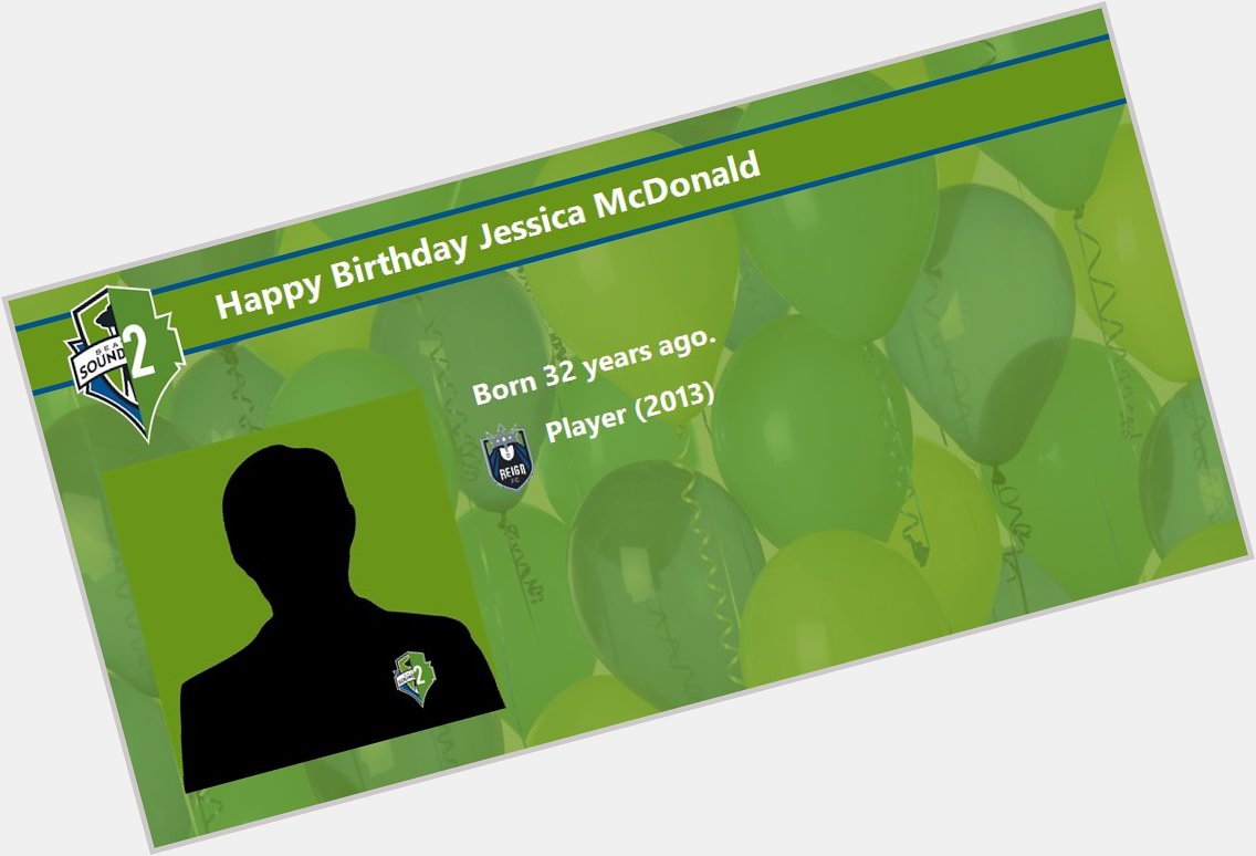 Happy Birthday Jessica McDonald Player bio:  