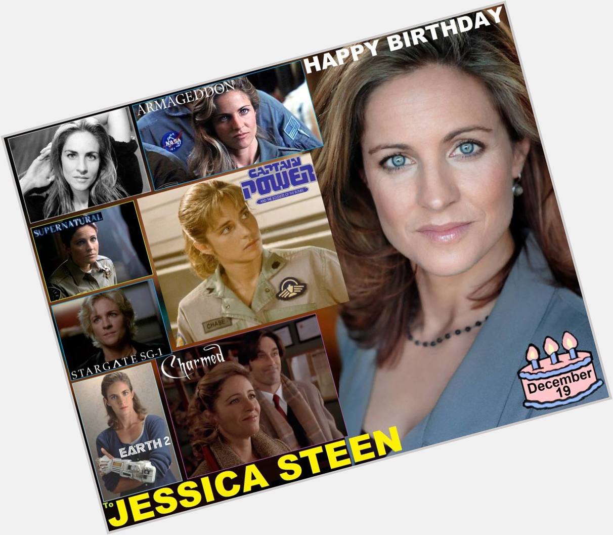 Happy birthday to Jessica Steen, born December 19, 1965.  