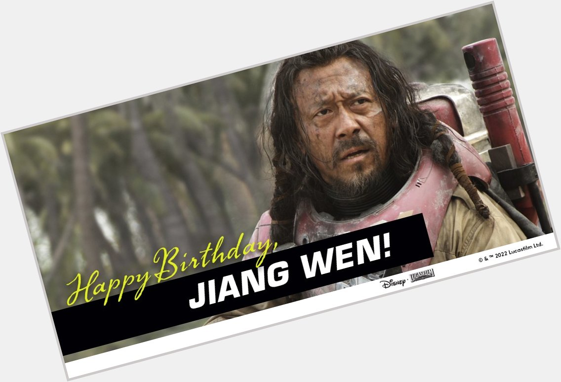 Happy Birthday, Jiang Wen! 