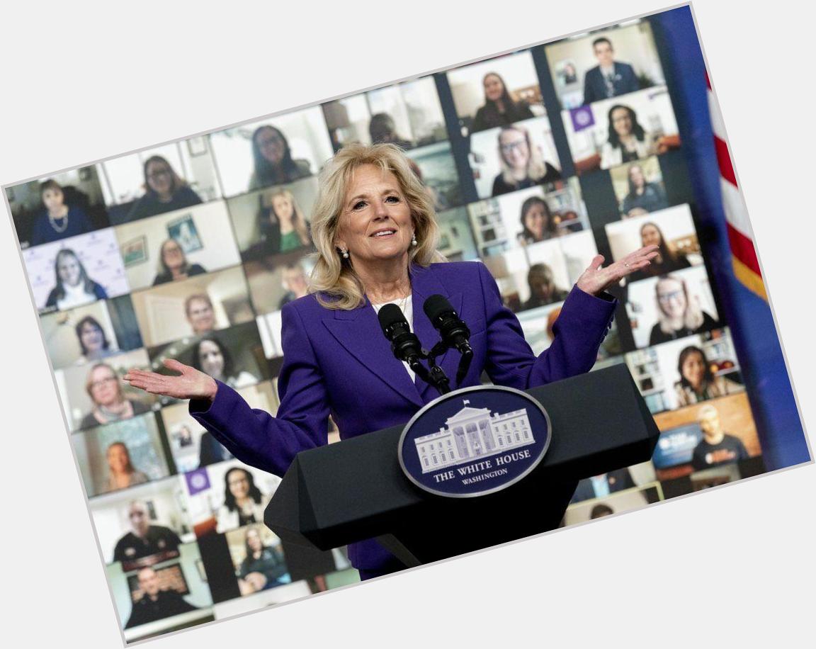 JOIN US IN WISHING a happy birthday to First Lady Jill Biden!  She turns 70 years old today! 